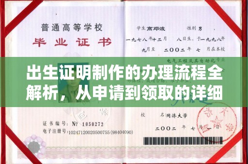 集贤出生证明制作的办理流程全解析，从申请到领取的详细指南